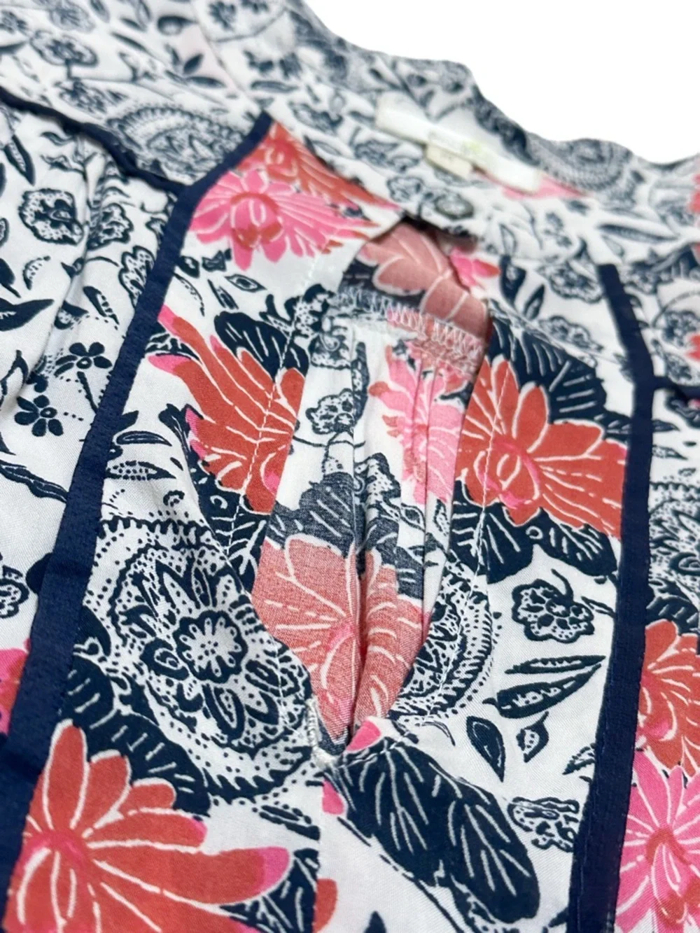 Anthropologie Porridge Let Me Be Floral Print Prairie Blossom Cotton Blouse Top - Picture 8 of 8